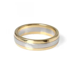 Tvåfärgad Guldring 6mm