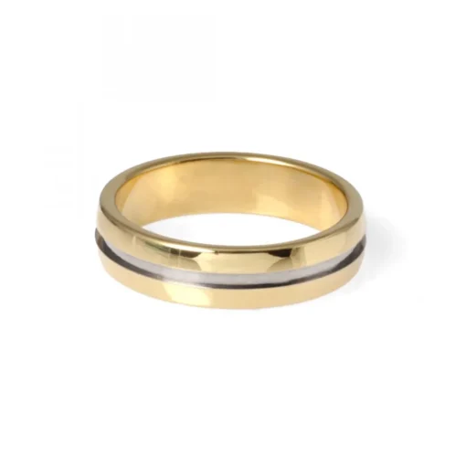 Tvåfärgad Guldring 5mm