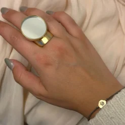 Uncut Diamond Armband Förgyllt